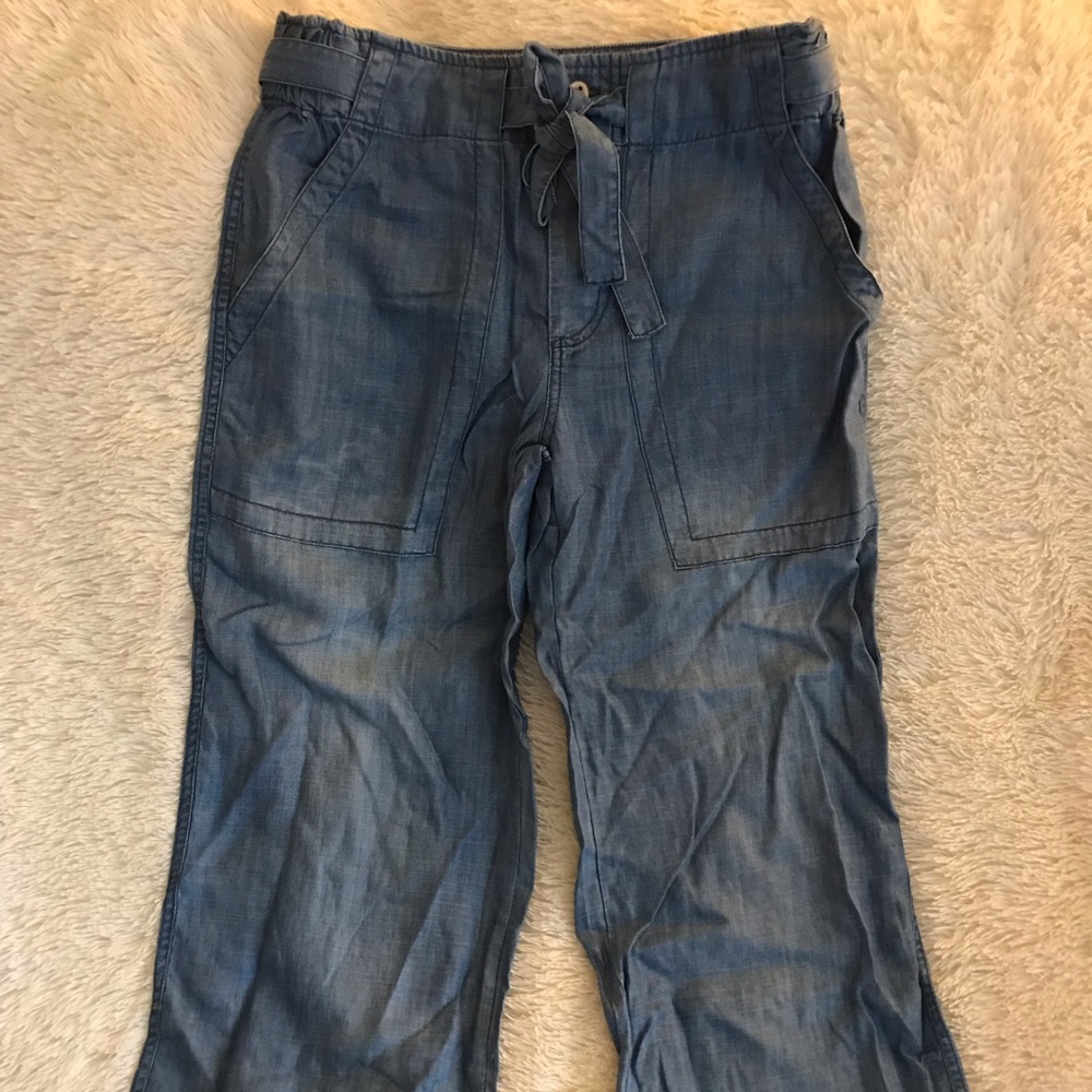 Denim Capri Pants